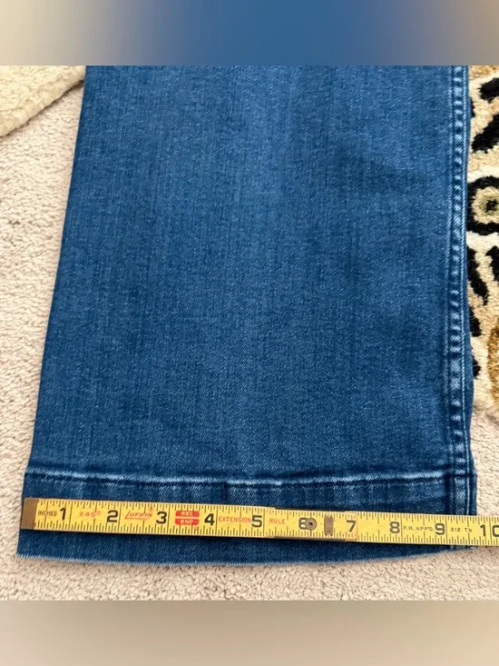 Anthropologie The Colette Crop High-Rise Wide-Leg Jeans by Maeve Size 28 - Picture 4 of 6